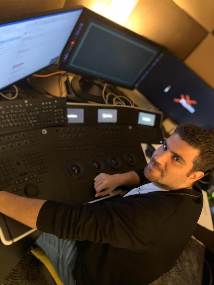 Waseem Fattal at the color grading console